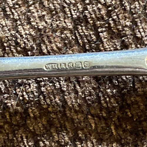 Vintage William Hutton & Sons Brittania Teller 1864-1870 Servierlöffel 8 Zoll - Bild 4 von 6