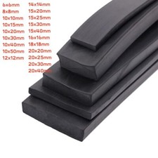 Black NBR Soild Rubber Seal Strip Square Sealing Bar Gasket - Sell By The Meter