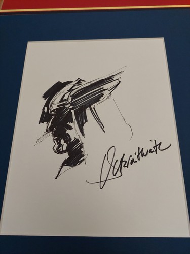 Thor Original Headshot By Doug Braithwaite Professionally Matted - Picture 3 of 3