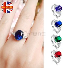 Elegant Oval Cut Cubic Zirconia Adjustable Band Sterling Silver Engagement Ring