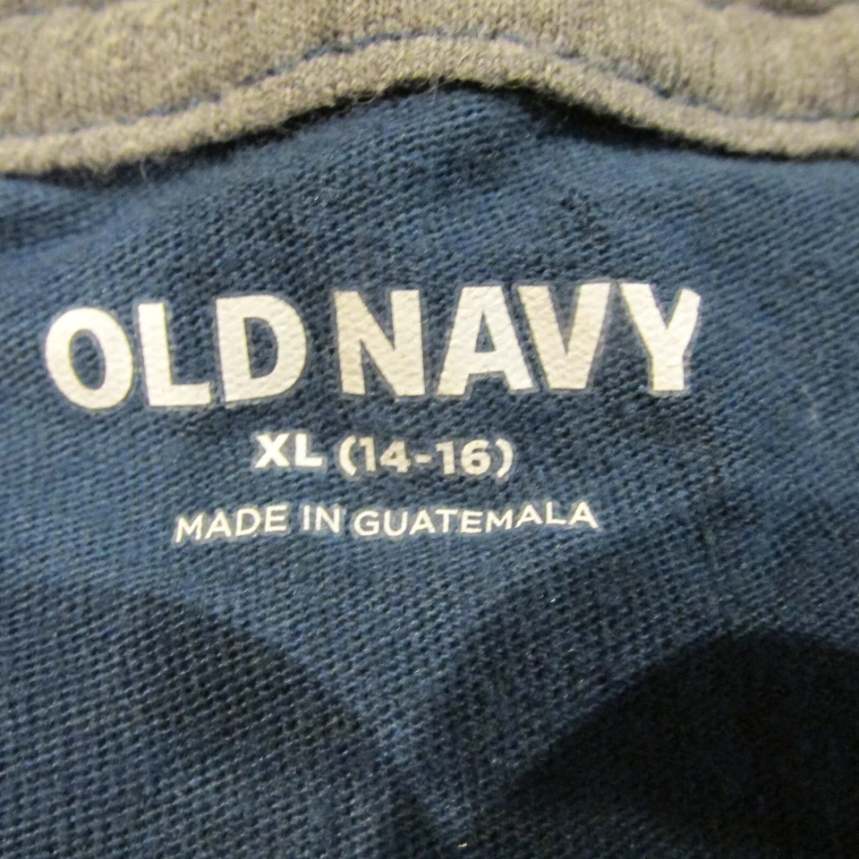 Camiseta Pullover Manga Corta Azul Marino Antigua Dinosaurio Jóvenes Niños Talla XL 14-16 Foto 3 de 4