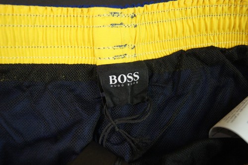 HUGO BOSS "Orca" Quick-Dry Tonal Logo Swim Trunk Shorts Blue NEW NWT - Picture 7 of 8