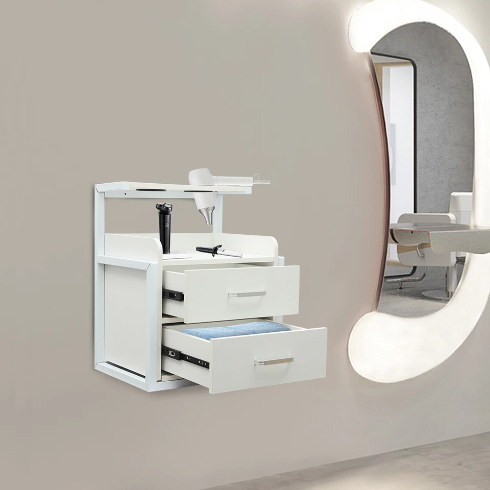 Gabinete de pared de peluquería, gabinete de almacenamiento de salón, gabinete de almacenamiento montado en la pared Foto 2 de 4