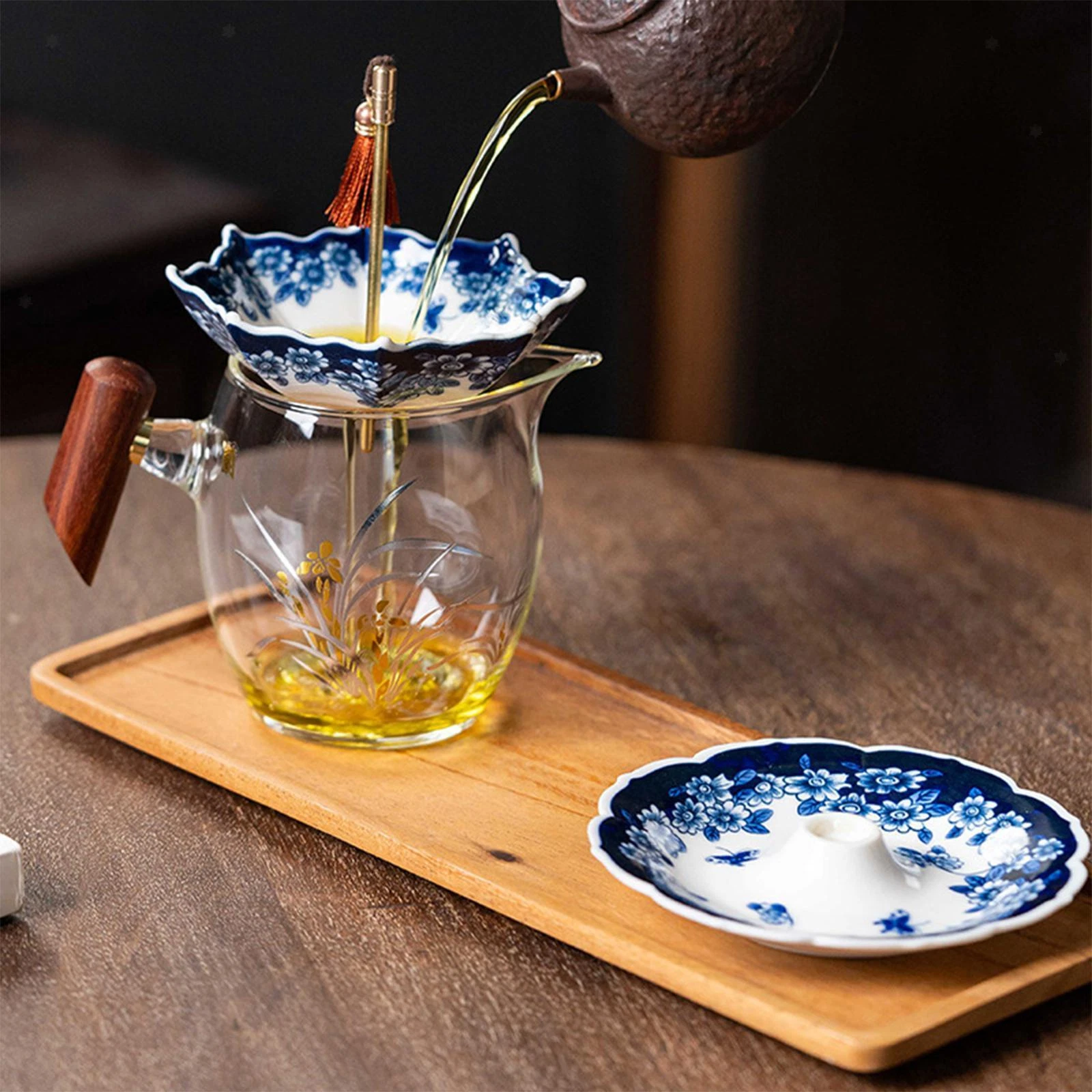 Ceramic Tea Strainer Tea Set Accessories Umbrella Shape Ceramic Tea Leaf
Opens in a new window or ta
