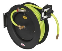Retractable Air Hose Metal Reel 15mtr Ø10mm Id High Visibility Tpr Hose Sa841hv Retractable Air Hose Metal Reel 15mtr Ø10mm Id High Visibility Tpr Hose Sa841hv