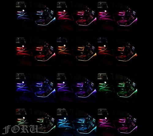 64 Color Air Vent LED Ambient Light Set For 2015-2019 Mercedes-Benz C Class W205 - Foto 17 di 17