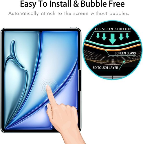 2X Schutzglas für Apple iPad Air 2024 / 2025 11″ Zoll Display Panzerfolie 9H - Bild 7 von 9