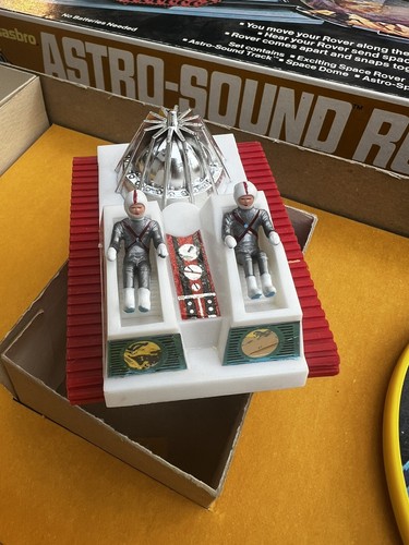 Vtg Toy Hasbro ASTRO-SOUND ROVER Talking Space Toy 1969 Box 5815 UFO Martian - Afbeelding 4 van 22