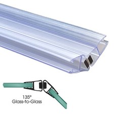 135 Degree Shower Door Magnetic Seal for Neo-Angle Shower Doors - 73" - Set