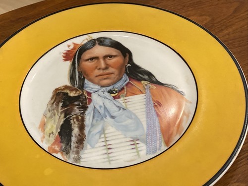 Antique Siwanoy Golf Country Club Lamberton Scammell Plate C1931 Native American - Picture 8 of 10