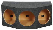 Rockville RT12A-3 3-Hole 12" Sealed Subwoofer Enclosure Angled Front Sub Box