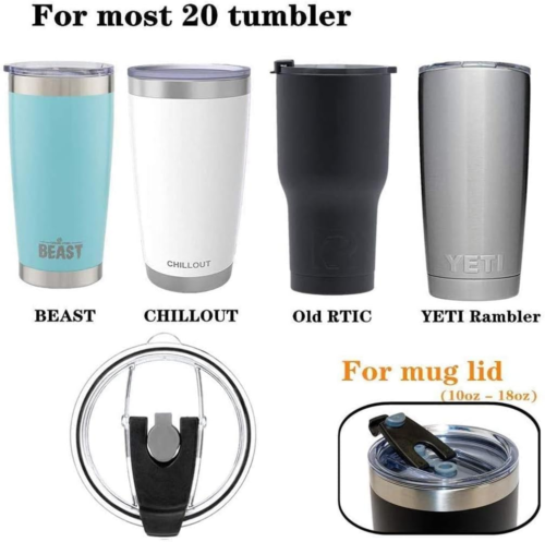 Replacement Flip Lids for Stainless Steel Insulated Tumbler Travel Mug, Compatib - Picture 4 of 12