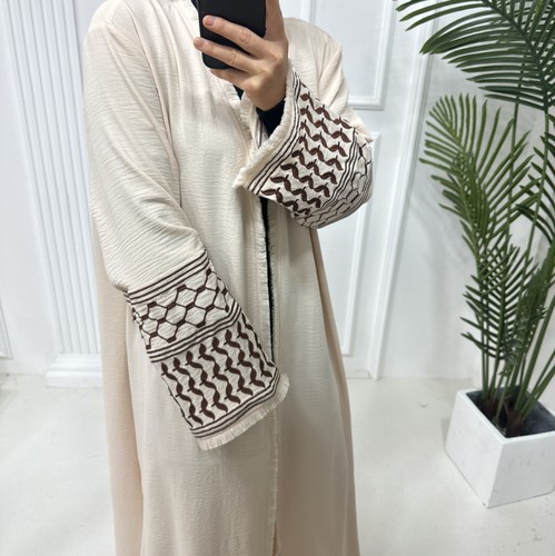 Ramadan Mother Daughter Open Kaftan Dubai Women Girls Kimono Embroidery Robe Eid - Picture 82 of 85