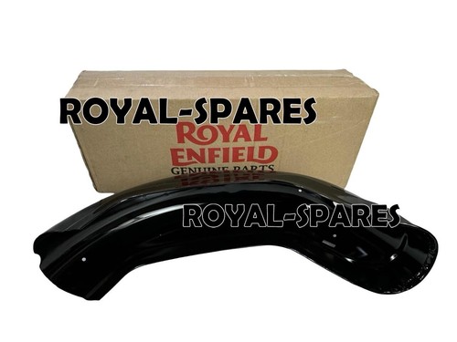 REAR MUDGUARD BLACK WITH STICKER FIT FOR ROYAL ENFIELD BULLET 350 & 50 BS VI - Picture 7 of 20