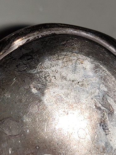Amston Sterling Silver Baby Child's Cup with Handle Cup #103 Antique 60 grams - Picture 3 of 10