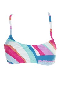 Hula-Honey-Juniors-Blue-Pink-Flying-Colors-Printed-Strappy-Back-Bikini-Top-XL