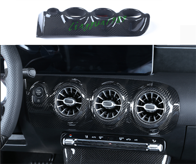 Carbon AC Air Vent Outlet Frame Cover For Mercedes Benz A-Class W177 2019 2020 Carbon AC Air Vent Outlet Frame Cover For Mercedes Benz A-Class W177 2019 2020