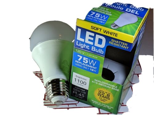 6 Pack New 75 Watt Equivalent LED Light Bulb 2700K - Picture 5 of 5