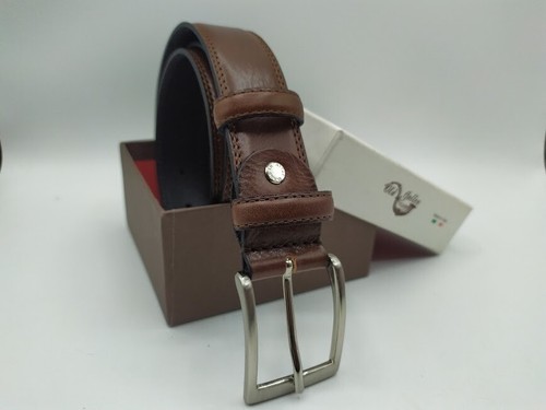 Cintura in Pelle Uomo da 3,5 cm. Made in Italy - Imagen 16 de 45