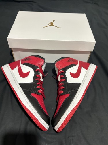 Size 6 - Jordan 1 Mid 'Gym Red Black White' | Fast Dispatch | - Picture 3 of 11
