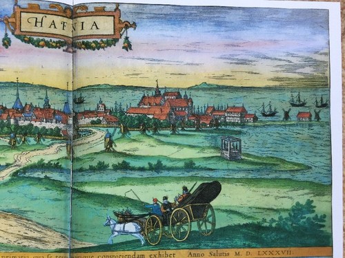 Old Antique Picture Map Copenhagen, Denmark 1588 Braun & Hogenberg REPRINT 1500s - Picture 3 of 7