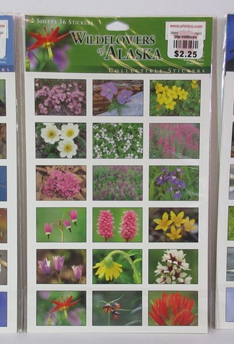 NEW Alaska collectible stickers / unopened Souvenir Wildlife, Wildflower, Birds - Bild 7 von 8