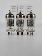 ECC83/12AX7A NOS RCA SHORT PLATES  VACUUM TUBES TRIO