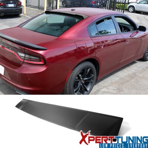 Fits 11 20 Dodge Charger Rear Roof Spoiler Wing Unpainted Black Pp Ebay