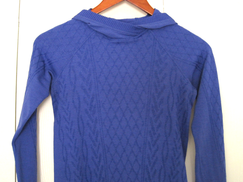 LULULEMON Shirt Rest Less Hoodie Pullover Long Sleeve Thumb Holes Blue Women's 4 - Picture 2 of 10