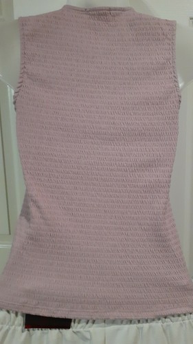 New "On A Whim" Womens Sleeveless Casual Lilac Knit Top high Neck Tank Sz Small - Picture 4 of 6
