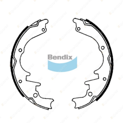 Bendix Rear Brake Shoes for Holden HK HT HG HQ HJ HX HZ Monaro Statesman HZ RWD - Picture 2 of 2