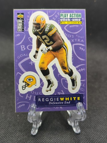 1996 Upper Deck Collector's Choice Reggie White Stick-Ums #S16 Green Bay Packers - Picture 1 of 2