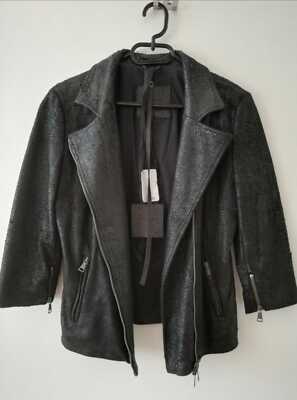 10sei0otto Avantgarde Leather Jacket Nero Size 42 (36)