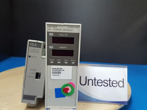 HP/Agilent 66102A: 0-20V/7.5A, DC Power Module, Untested (7140) - Picture 1 of 6