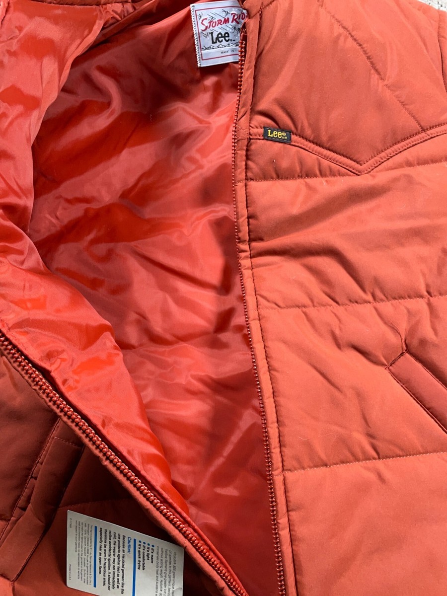 ジャケット・アウター 70s Lee STORM RIDER quilting vest VTG Unworn 70s Lee Storm Rider Puffer Vest Adult Large Burnt