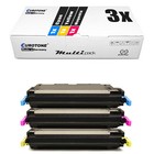 3x Toner f�r HP Color LaserJet 2700 3000 wie Q7561A-63A CMY