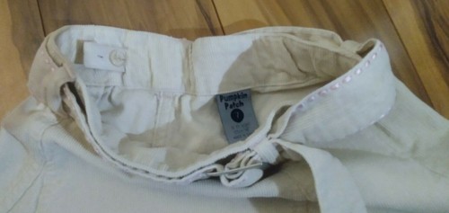 Pumpkin Patch Girls cream color with pink trim skirt size 7  - Picture 5 of 7