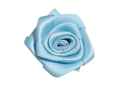 5 x Coloured Satin Rose 1.5 inch Appliques For Dress Making Wedding Sew Glue On - Picture 16 of 20