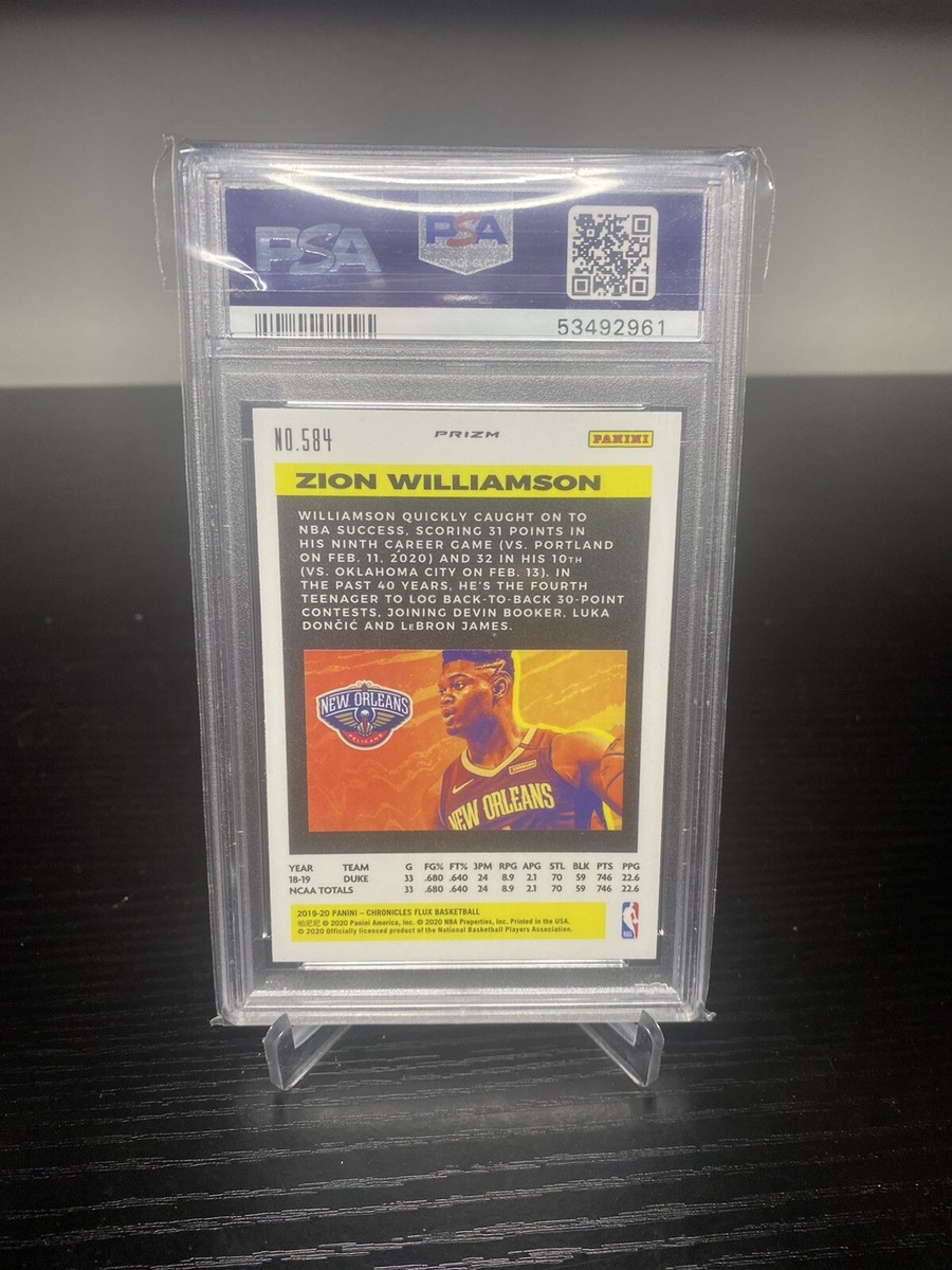 2019-20 Panini Chronicles - Flux Zion Williamson #584 Silver