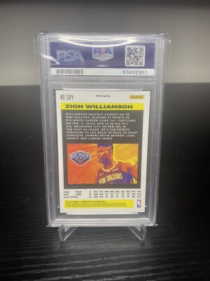 【99シリ　RC】ザイオン　zion 2019-20 Panini Chronicles Blue #529 Zion Williamson RC /99