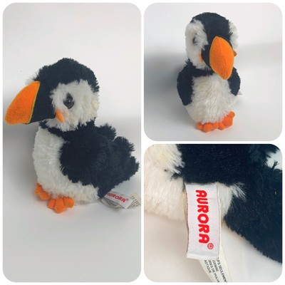 Aurora Puffin Mini Flopsie Plush Stuffed Animal 8