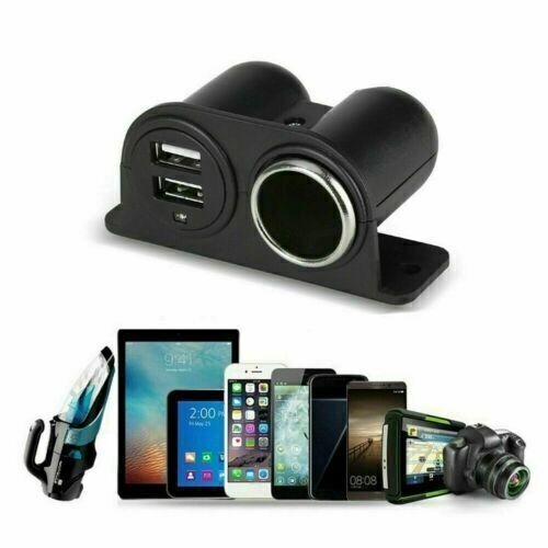 Car Cigarette Lighter Adapter Socket Splitter Dual USB Charger Power Outlet - Picture 12 of 12