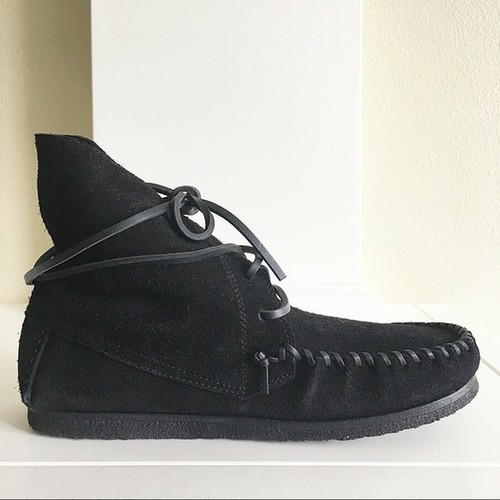 NIB ISABEL MARANT ETOILE BLACK SUEDE FLAVIE APARHO MOCCASIN ANKLE BOOTS 36 - Picture 10 of 12