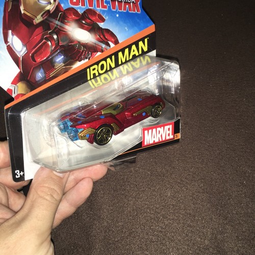 2015 HOT WHEELS - CHARACTER CARS - CAPTAIN AMERICA CIVIL WAR - IRON MAN - Picture 2 of 8