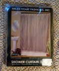 NEW Poly Lace Fabric Shower Curtain by Miles Fashions Gold Leopard Print 70"x72"