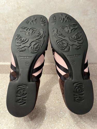 Taryn Rose Halbschuhe rosa Leder mit braunem Wildlederbesatz 39 1/2 M selten scharf sehr guter Zustand - Bild 3 von 9