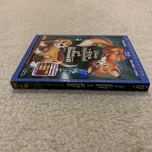 Disney Fox and the Hound I & II Movie Blu-Ray DVD 30th Anniversary Ed 3 Disc Set - Picture 4 of 12