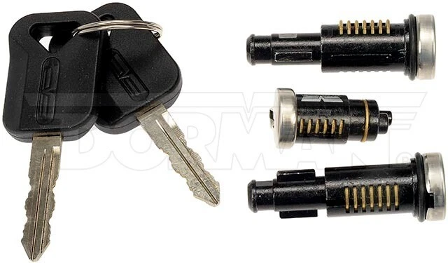 Cilindro de bloqueo de puerta Dorman 924-5531 con cilindro de encendido se adapta a Volvo VNL Foto 3 de 4