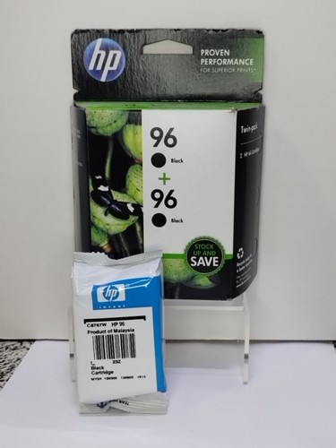 HP 96 (C9348FN140) Black Ink (3) Cartridges extra from open box
