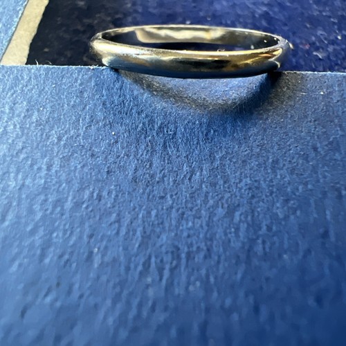 Antique Vintage Belais 18k White Gold Band 1 Gram Approx Ring Size 5.5 - Picture 6 of 12